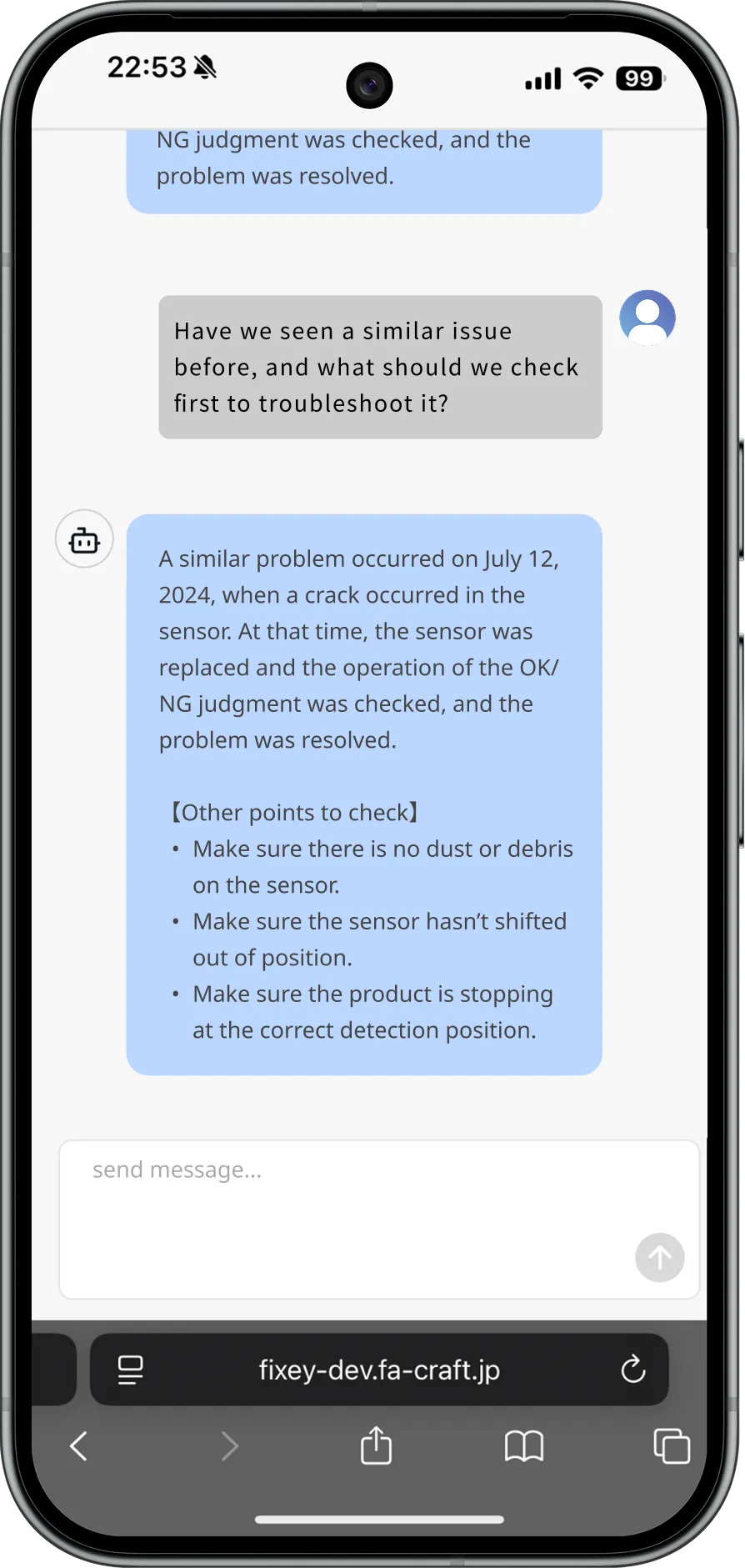 Fixey AI Chat on Mobile